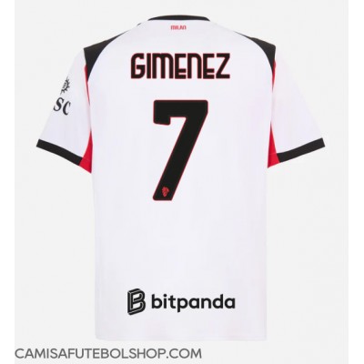 Camisa de time de futebol AC Milan Santiago Gimenez #7 Replicas 2º Equipamento 2025-26 Manga Curta Camisa de time de futebol AC Milan Santiago Gimenez #7 Replicas 2º Equipamento 2025-26 Manga Curta